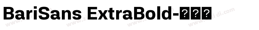 BariSans ExtraBold字体转换